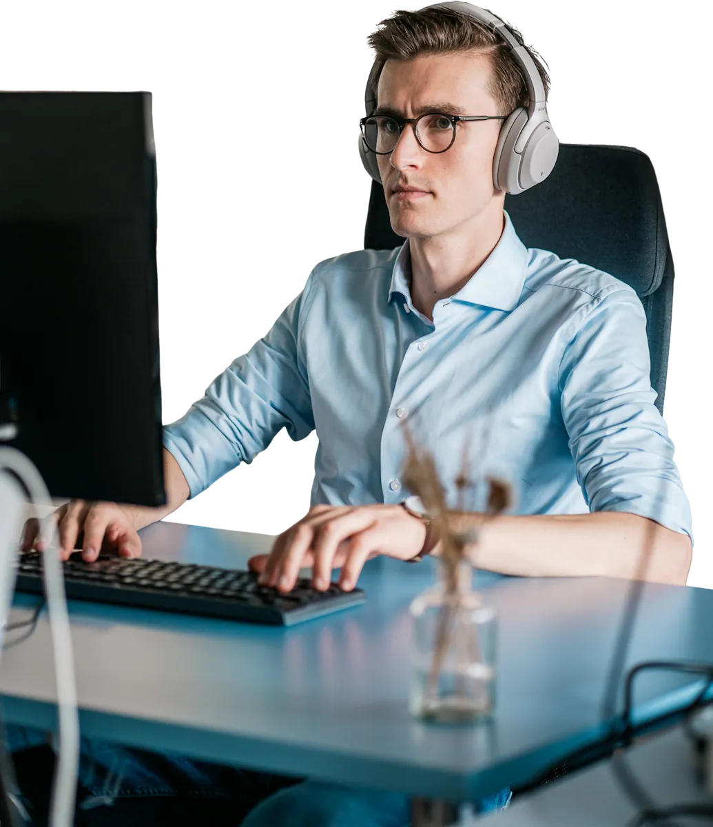Pieter Daels au travail